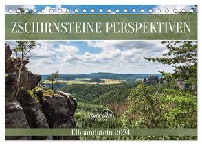 Zschirnsteine Perspektiven – Elbsandstein (Tischkalender 2024 DIN A5 quer), CALVENDO Monatskalender von Walther,  Kevin