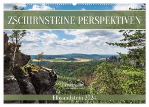 Zschirnsteine Perspektiven – Elbsandstein (Wandkalender 2024 DIN A2 quer), CALVENDO Monatskalender von Walther,  Kevin