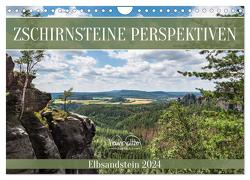 Zschirnsteine Perspektiven – Elbsandstein (Wandkalender 2024 DIN A4 quer), CALVENDO Monatskalender von Walther,  Kevin