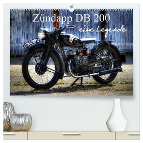 Zündapp DB 200 eine Legende (hochwertiger Premium Wandkalender 2024 DIN A2 quer), Kunstdruck in Hochglanz von Laue,  Ingo