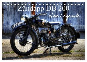 Zündapp DB 200 eine Legende (Tischkalender 2024 DIN A5 quer), CALVENDO Monatskalender von Laue,  Ingo
