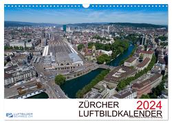 Zürcher Luftbildkalender 2024 (Wandkalender 2024 DIN A3 quer), CALVENDO Monatskalender von Rühle & Roman Schellenberg,  Luftbilderschweiz.ch,  André
