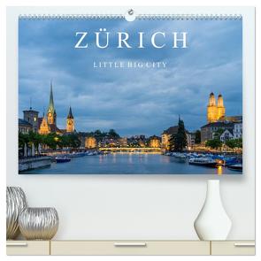 ZÜRICH – Little Big City (hochwertiger Premium Wandkalender 2024 DIN A2 quer), Kunstdruck in Hochglanz von Caccia,  Enrico