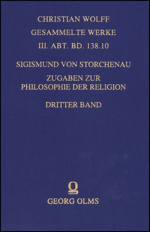 Zugaben zur Philosophie der Religion. von Storchenau,  Sigismund von