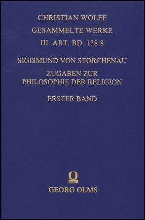 Zugaben zur Philosophie der Religion von Storchenau,  Sigismund von