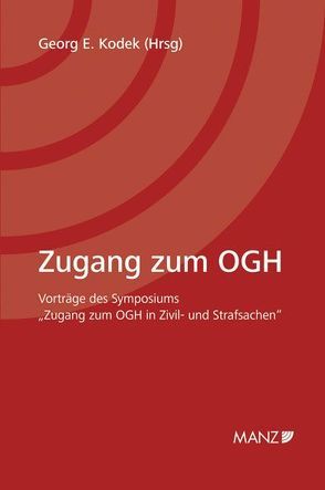 Zugang zum OGH von Kodek,  Georg E.