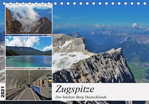Zugspitze – Der höchste Berg Deutschlands (Tischkalender 2021 DIN A5 quer) von TakeTheShot