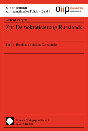 Zur Demokratisierung Russlands von Mangott,  Gerhard