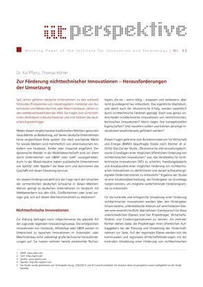 Zur Förderung nichttechnischer Innovationen – Herausforderungen der Umsetzung von Köhler,  Thomas, Pflanz,  Kai