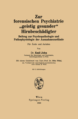 Zur forensischen Psychiatrie „geistig gesunder“ Hirnbeschädigter von John,  Emil, Pötzl,  Otto