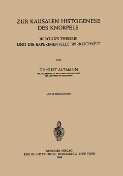 Zur Kausalen Histogenese des Knorpels von Altmann,  K.