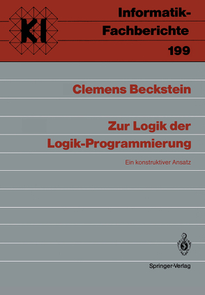 Zur Logik der Logik-Programmierung von Beckstein,  Clemens