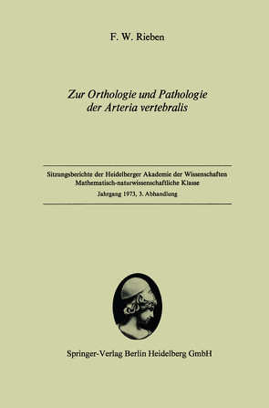 Zur Orthologie und Pathologie der Arteria vertebralis von Rieben,  Friedrich W.