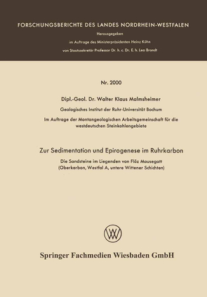 Zur Sedimentation und Epirogenese im Ruhrkarbon von Malmsheimer,  Walter Klaus