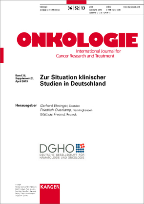 Zur Situation klinischer Studien in Deutschland von Ehninger,  G., Freund,  M., Overkamp,  F.