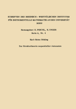 Zur Strukturtheorie sequentieller Automaten von Böhling,  Karl Heinz