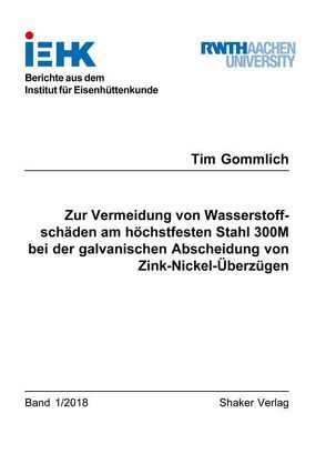 Zur Vermeidung von Wasserstoffschäden am höchstfesten Stahl 300M bei der galvanischen Abscheidung von Zink-Nickel-Überzügen von Gommlich,  Tim