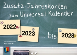 Zusatz-Jahreskarten zum Universal-Kalender, ab 2022 von Boretzki,  Anja