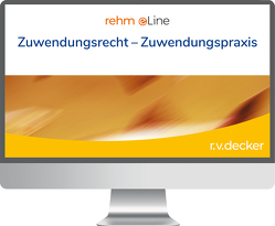 Zuwendungsrecht – Zuwendungspraxis online von Krämer,  Erwin, Schmidt,  Jürgen