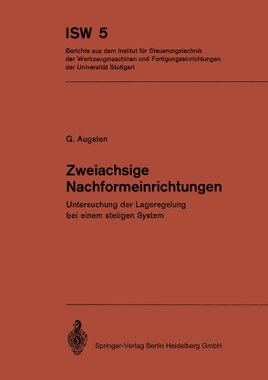 Zweiachsige Nachformeinrichtungen von Augsten,  G.