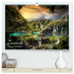 Zwielicht – Fantasylandschaften (hochwertiger Premium Wandkalender 2024 DIN A2 quer), Kunstdruck in Hochglanz von Wunderlich,  Simone