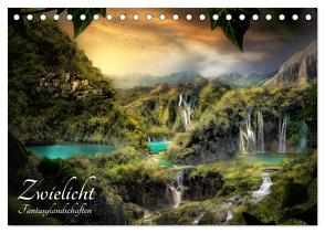 Zwielicht – Fantasylandschaften (Tischkalender 2024 DIN A5 quer), CALVENDO Monatskalender von Wunderlich,  Simone