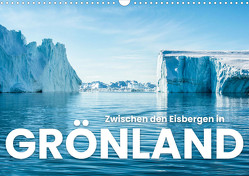 Zwischen den Eisbergen in Grönland (Wandkalender 2024 DIN A3 quer) von Monkey,  Happy
