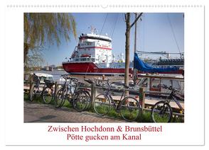 Zwischen Hochdonn & Brunsbüttel: Pötte gucken am Kanal (Wandkalender 2024 DIN A2 quer), CALVENDO Monatskalender von Ola Feix,  Eva