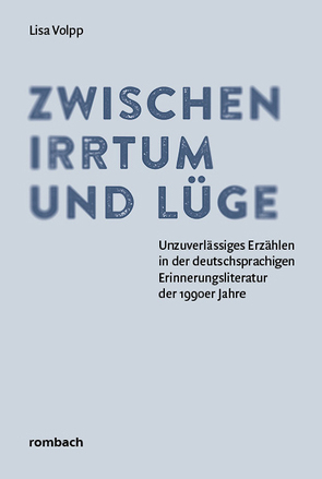 Zwischen Irrtum und Lüge von Volpp,  Lisa