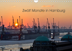 Zwölf Monate in Hamburg (Wandkalender 2023 DIN A4 quer) von Caladoart