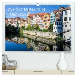 Zwölf Monate in Tübingen (hochwertiger Premium Wandkalender 2024 DIN A2 quer), Kunstdruck in Hochglanz von Caladoart,  Caladoart