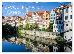 Zwölf Monate in Tübingen (Wandkalender 2024 DIN A2 quer), CALVENDO Monatskalender von Caladoart,  Caladoart