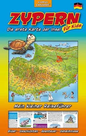 Zypern Die erste Karte der Insel für Kids, Landkarte und Reiseführer für Kinder von Christiane,  Sternberg