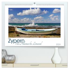 Zypern. Von Akamas bis Limassol (hochwertiger Premium Wandkalender 2024 DIN A2 quer), Kunstdruck in Hochglanz von M. Laube,  Lucy
