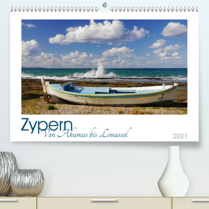 Zypern. Von Akamas bis Limassol (Premium, hochwertiger DIN A2 Wandkalender 2021, Kunstdruck in Hochglanz) von M. Laube,  Lucy